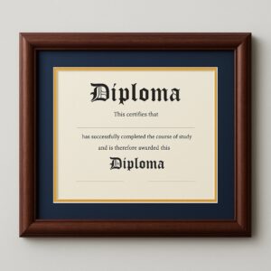 Diploma Frame — Classic Walnut